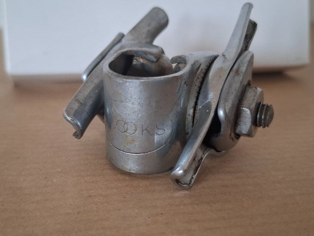 Collier De Selle Brooks Vintage Argenté - Pour Vélo Route/course - Fabriqué En France
