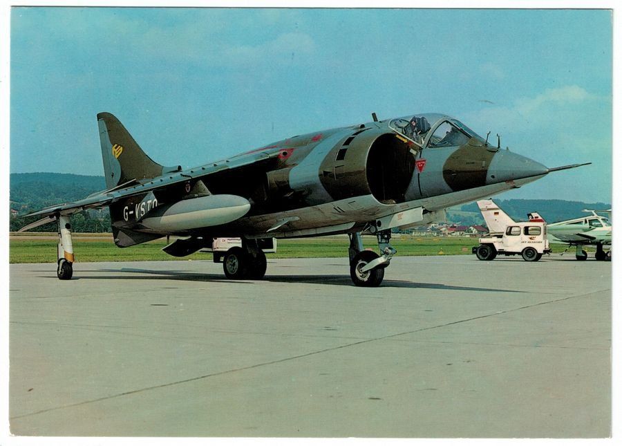 Cartoline postali: Harrier Englischer Senkrechtstarter Militär – Usato da Frauenfeld venduto da POML