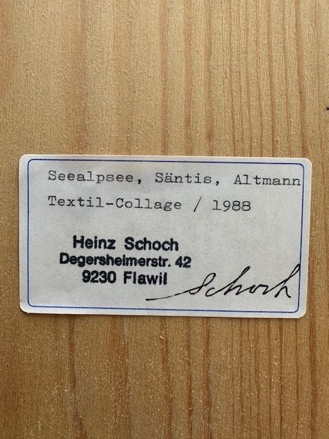 Gemälde: Heinz Schoch Original Collage – Neu und originalverpackt aus Flawil von cer_9s6p 1
