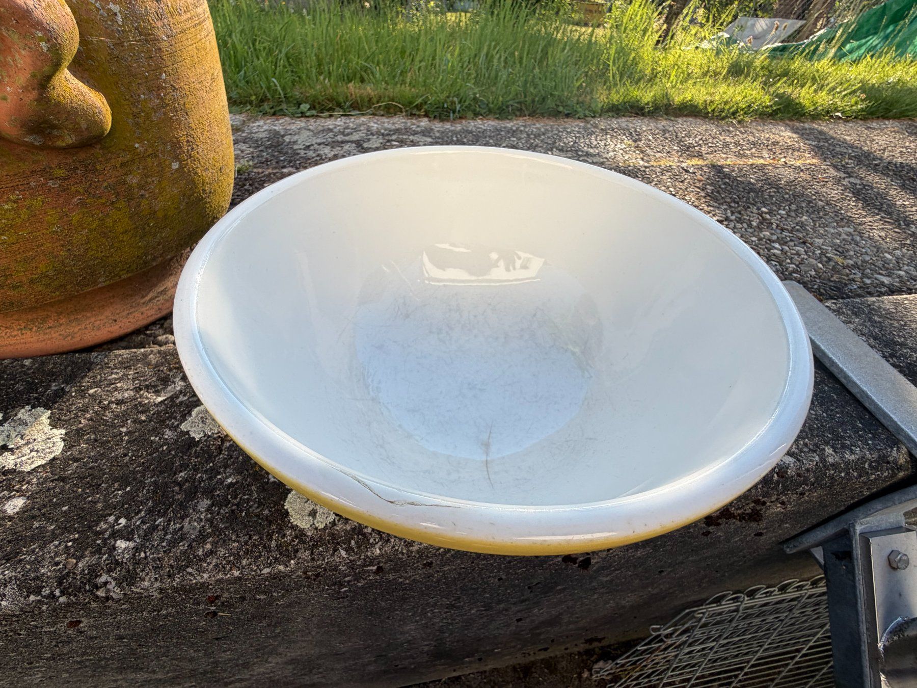 Ciotole: Teigschüssel gelb Keramik gebraucht – Usato da Brunnenthal venduto da Eco07 1