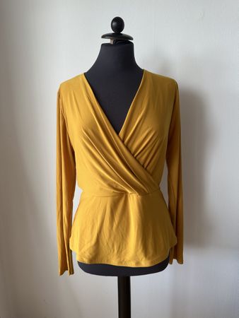 Damen Wickelbluse gelb Grösse M guter Zustand