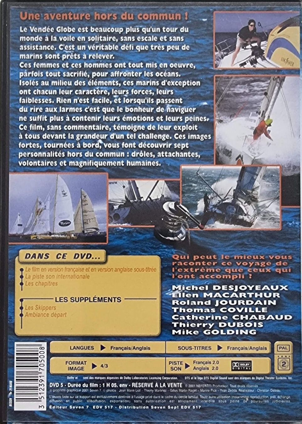 Tutti i DVDs: Odyssée(s), sur le vendée globe (2001) – Usato da La Tour-de-Peilz venduto da Resize 1