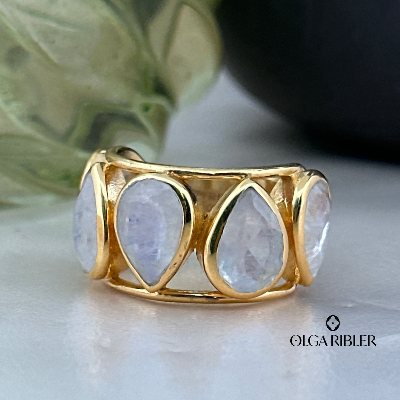 Olga Ribler Anelli: Mondstein Ring – Sterling Silber Grösse 55 – Nuovo (secondo la descrizione) da Luzern venduto da byolgaribleroutlet 4
