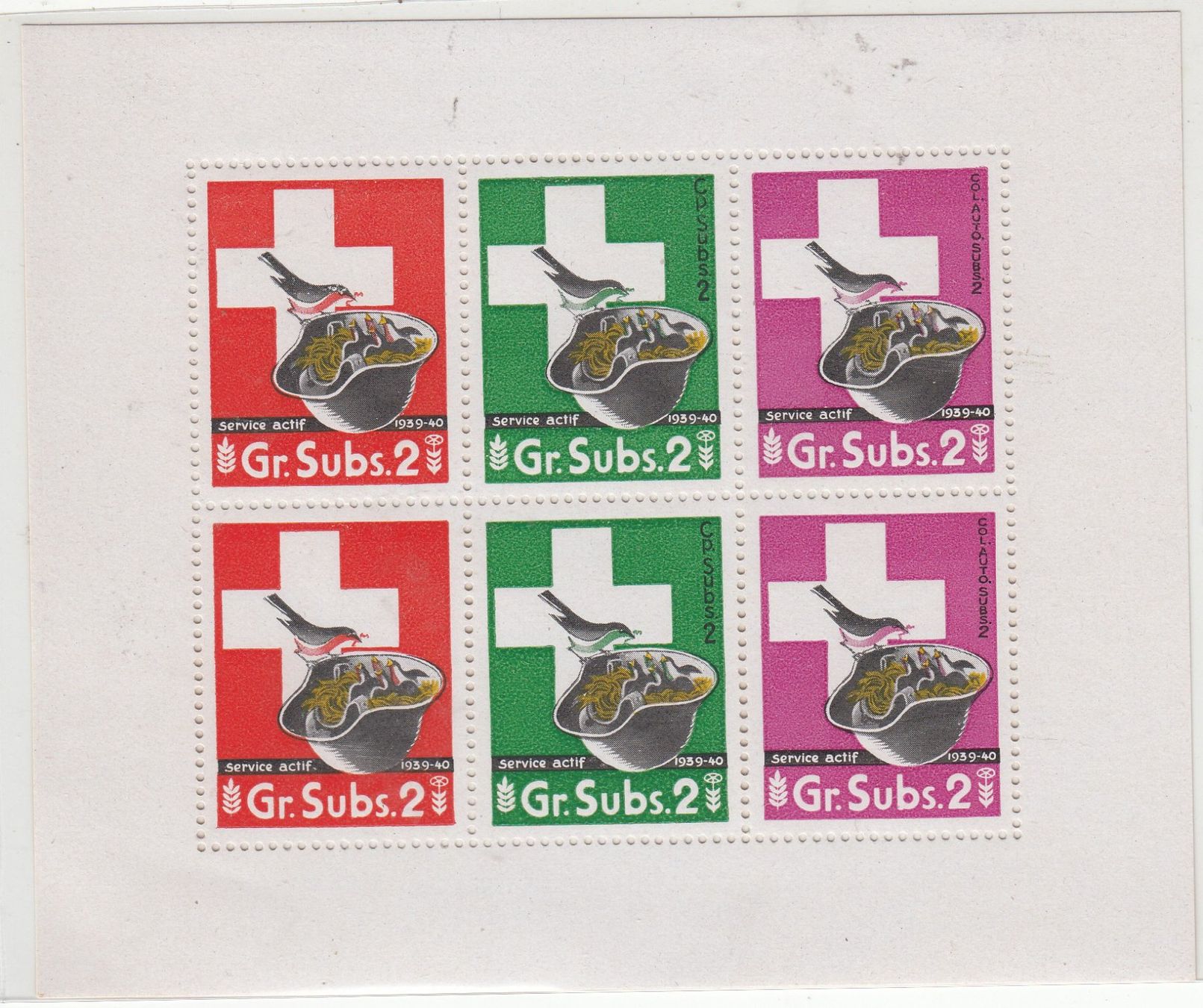 Tutti i francobolli: Verpflegung 12B/3** Gr.Subs.2 Kat.20.- – Usato da Herrliberg venduto da Lfrifda