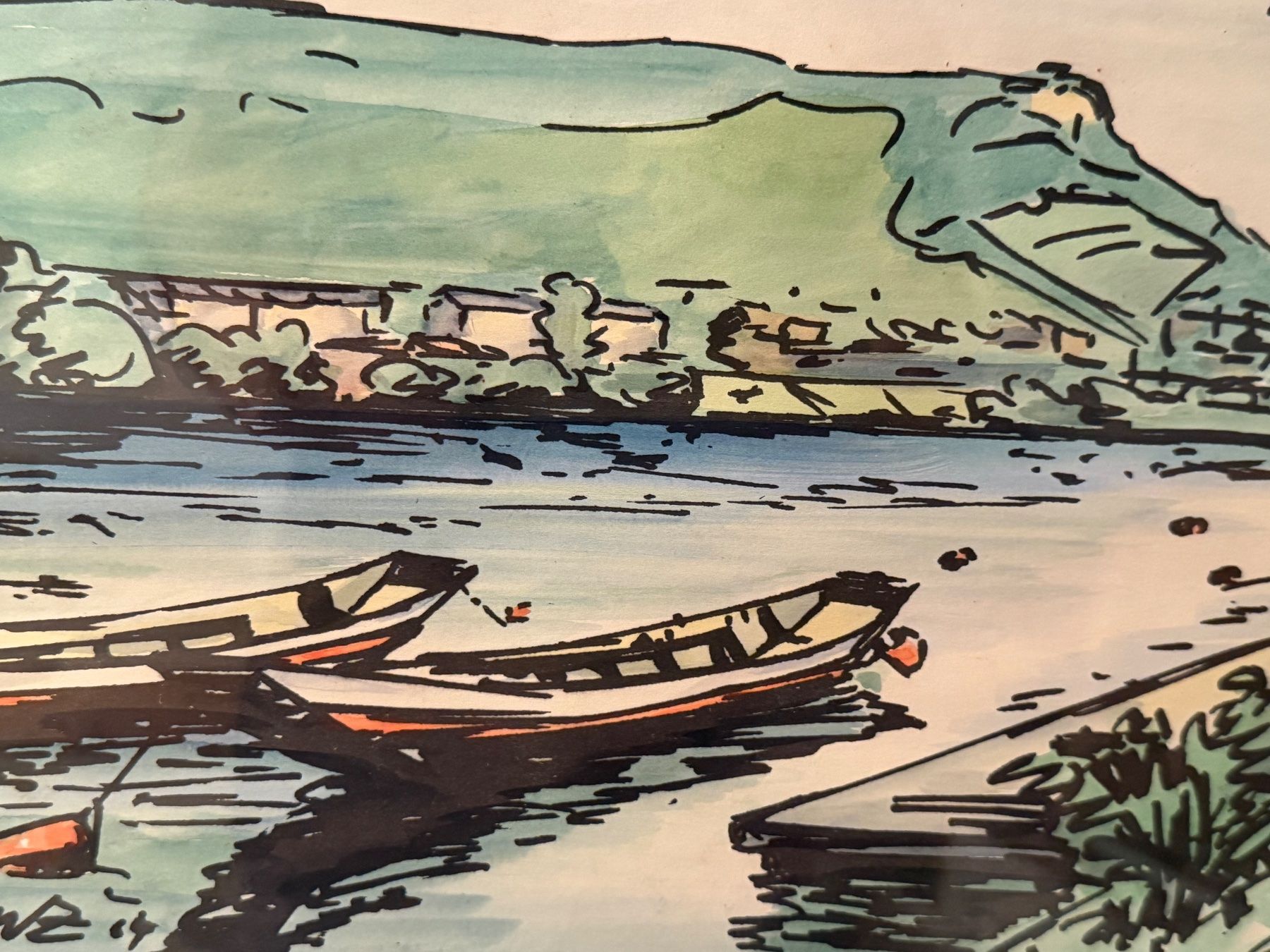 Dipinti: Original-Grafik einen Farblinolschnitt – Usato da Basel venduto da PAUL_ART 8