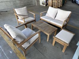 Gartenlounge Holz 5-tlg Gartenmöbel