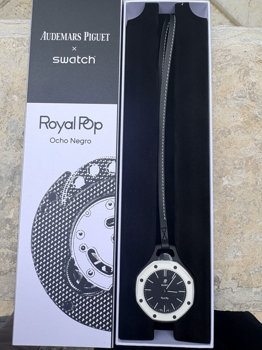 Swatch Orologi: Swatch x AP - Ocho Negro - Royal Pop – Nuovo e nell'imballaggio originale da Carouge GE venduto da mvi_8xfx