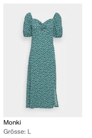 Monki Sommerkleid, Grösse L, Blumenmuster - Perfekt!