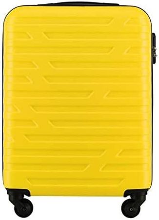 Koffer Handgepäck Hartschale Hochwertiger und Stabil Gelb