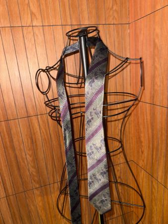 BYZAN Vintage Krawatte mit Ornamentmuster