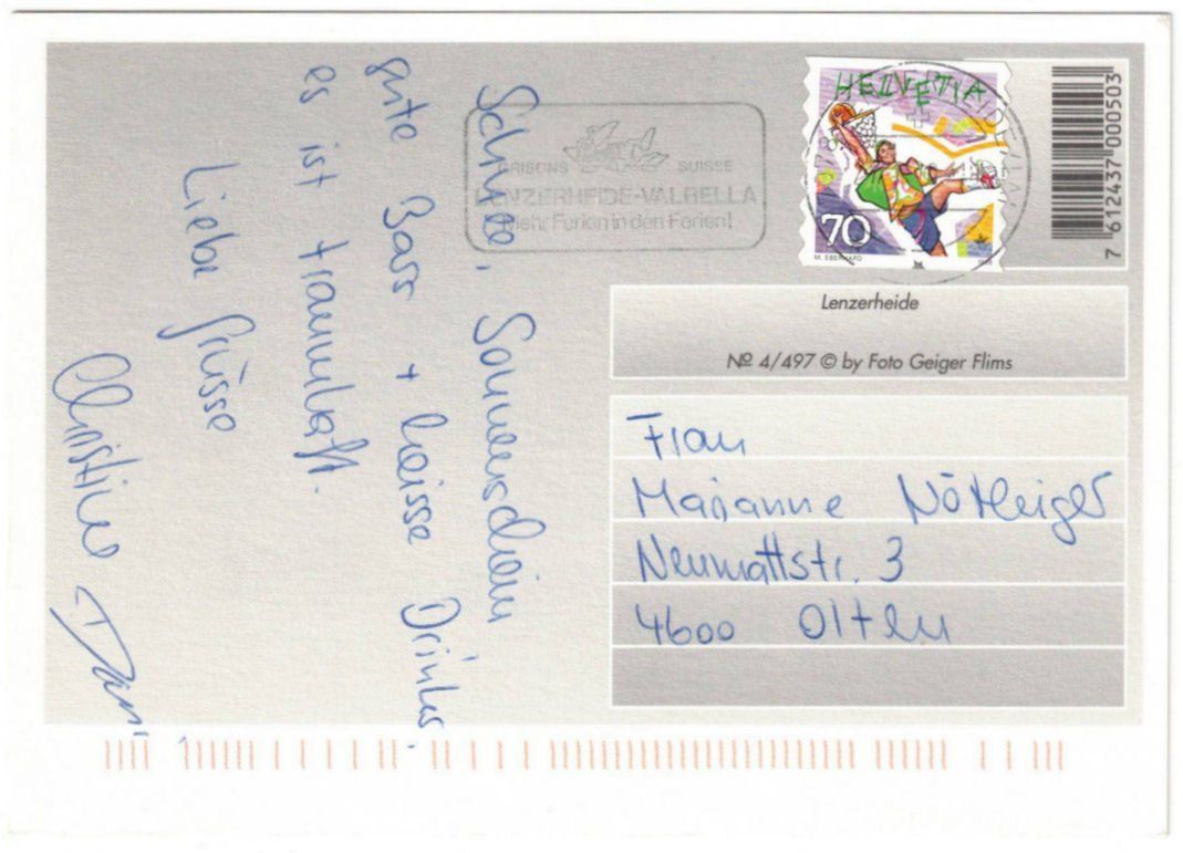 Cartoline postali: Lenzerheide - 4 Bild AK – Usato da Binningen venduto da Mountainrider 1
