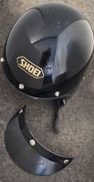 Shoei Jethelm mit Visir, Schwarz Grösse S