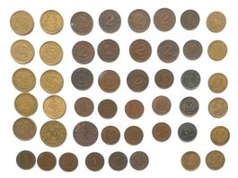 48 Stück Deutsches Reich Pfennige, Werte: 1, 5, 10, 50