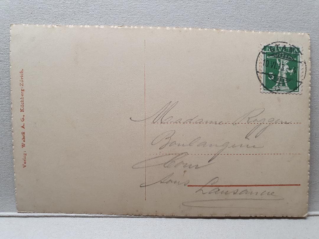 Cartoline postali: ZÜRICH   von der Wald  -  1913 – Usato da Delémont venduto da Domdom1 1
