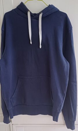Sweat à capuche, bleu, C&A, taille S