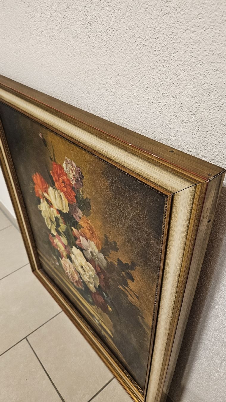 Dipinti: Ölgemälde Stillleben Blumenstrauss Kunst Bild – Usato da Schaan venduto da car_wrv2 4