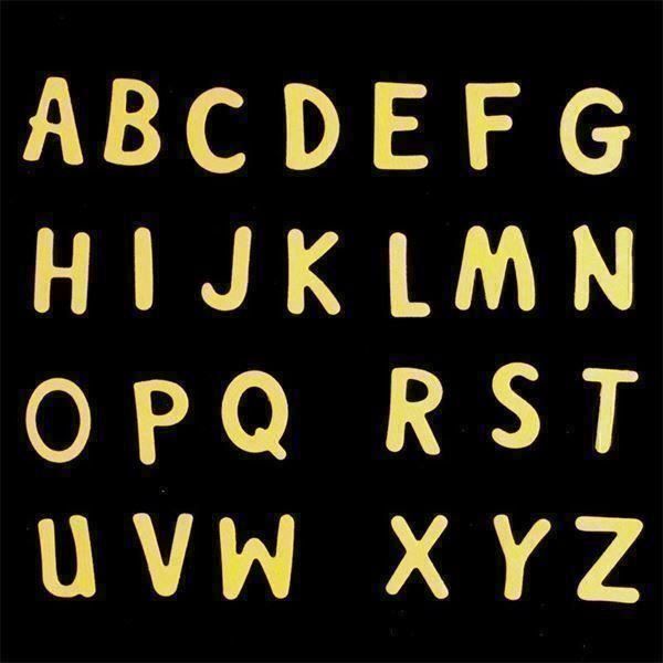 Sciablone: ABC ALPHABET STANZSCHABLONE - 26-TEILIG – Nuovo e nell'imballaggio originale da Affoltern am Albis venduto da scrapbooking 1