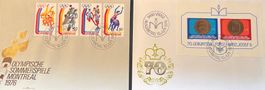 Liechtenstein 2 Ersttagsbriefe 10.06.76 Block 10