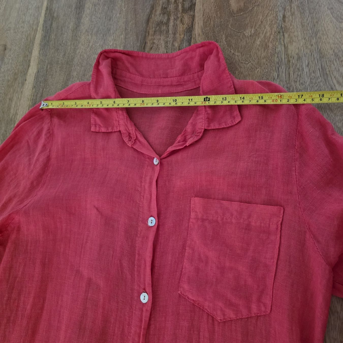 Vestiti: Leinenkleid Gr. M rot, leichte Baumwolle, Maxikleid – Nuovo (secondo la descrizione) da Rheinsulz venduto da Gilea 5