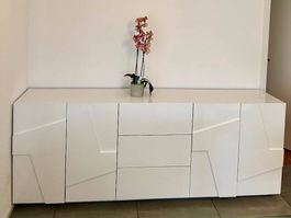 Sideboard Design blanc laqué (comme neuf)