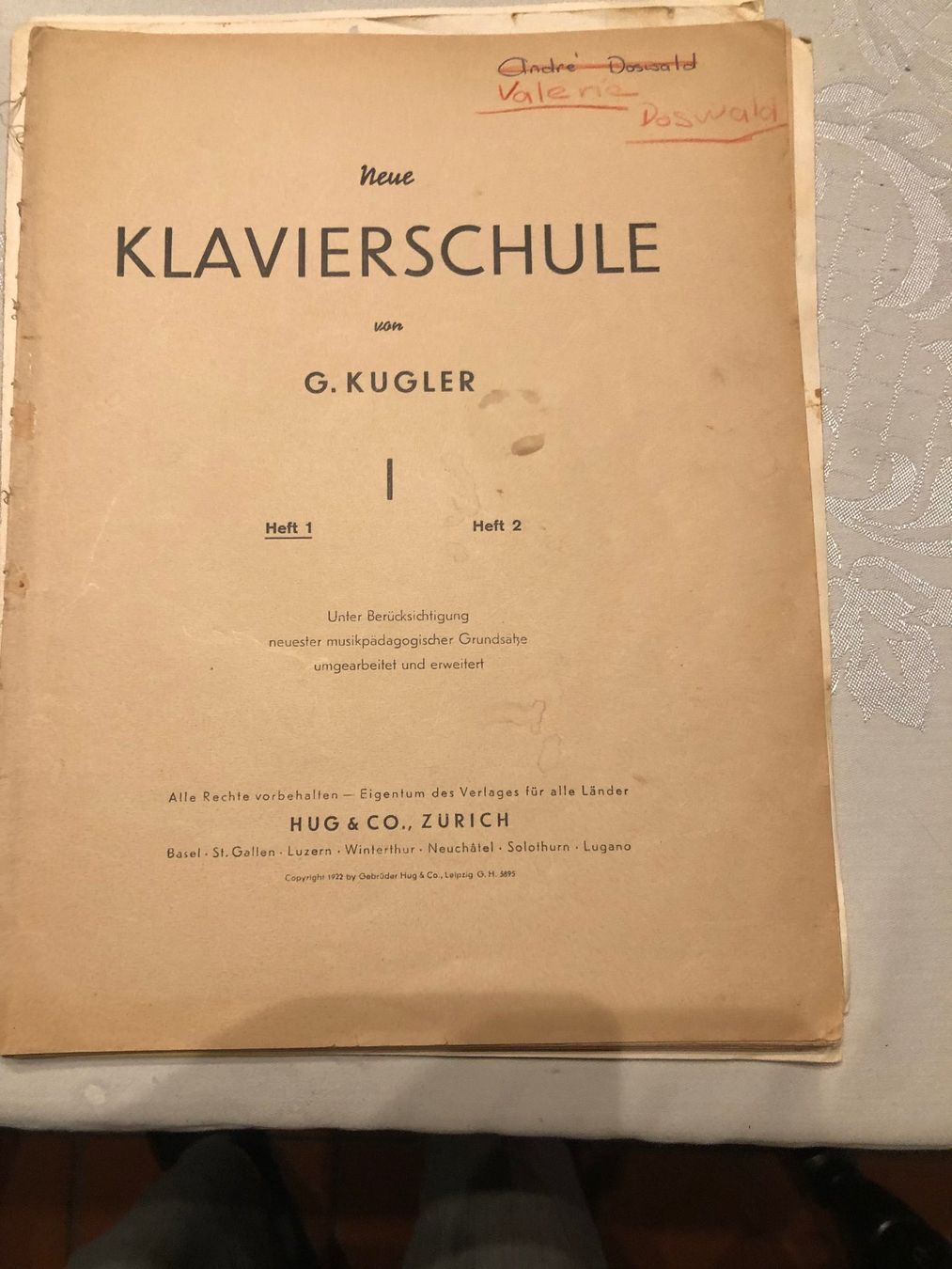 Livres: Klavierschule – D'occasion à Ennetbürgen par Dosi6