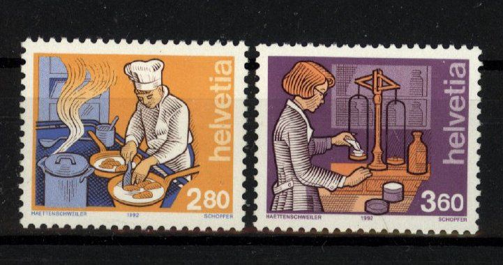 Tutti i francobolli: 1992, Mensch und Berufs II ** – Nuovo (secondo la descrizione) da Willisau venduto da Vollstempel