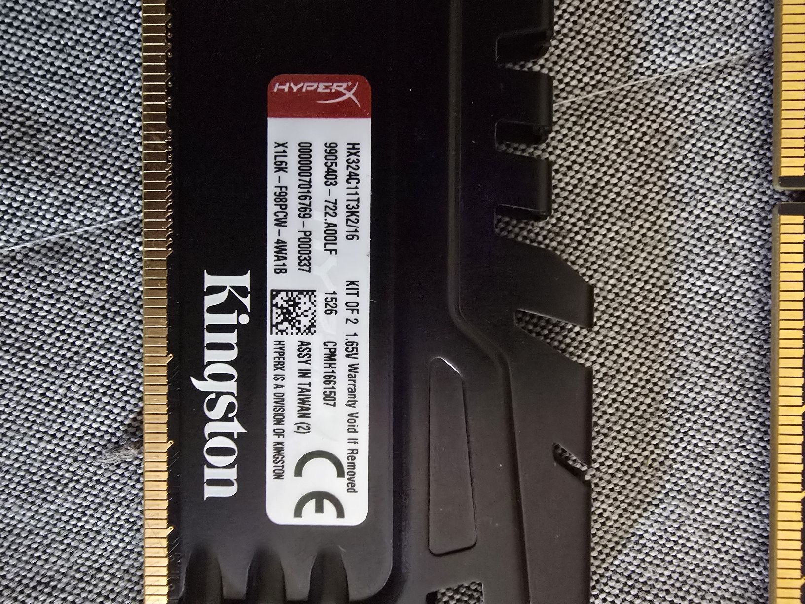 Kingston Memoria / RAM: barrette de ram Hyper Beat Kingston 2x 8GB – Usato da Lausanne venduto da angel_collections 1