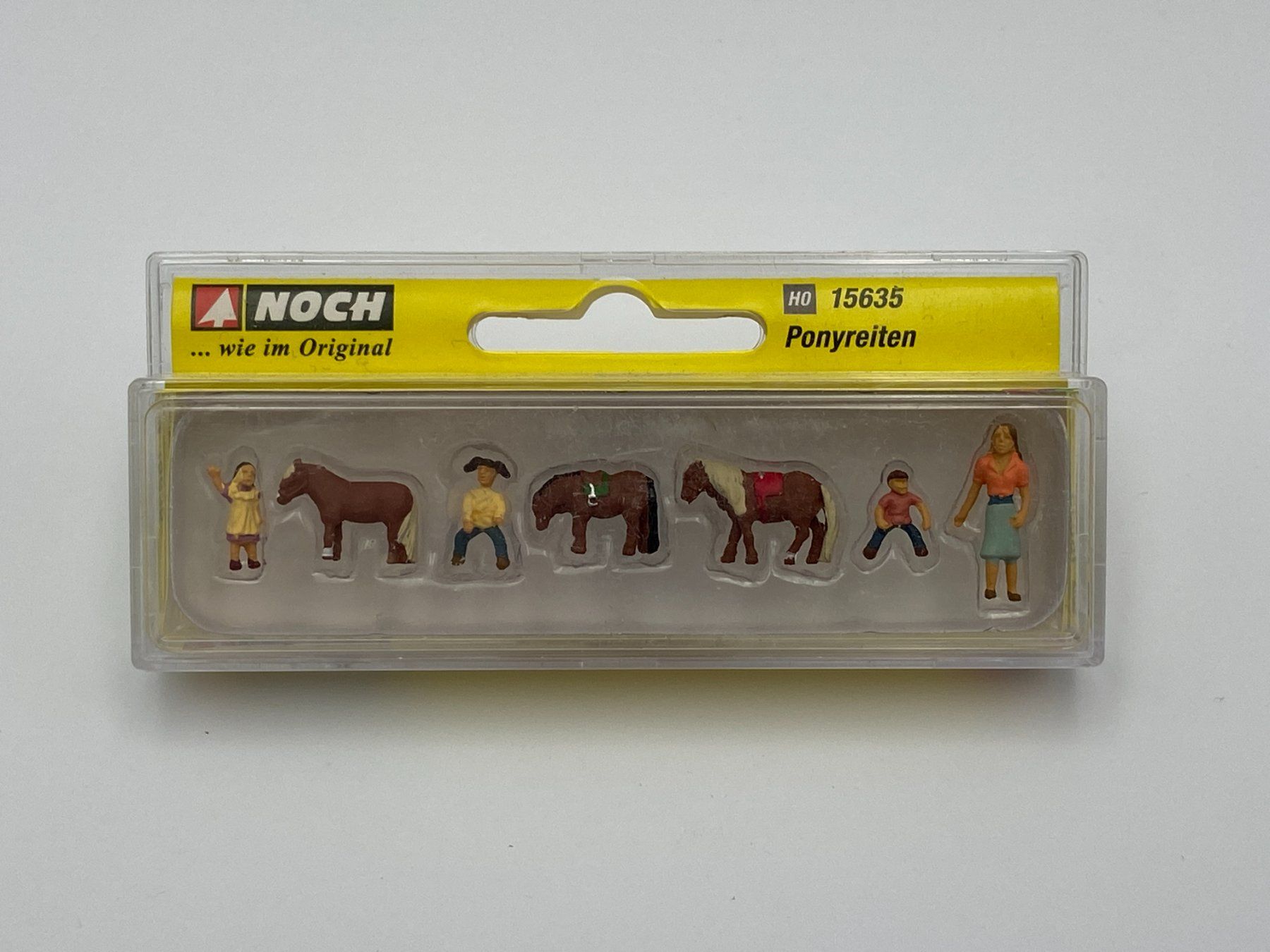 Noch Modellini di ferrovie: NOCH 15635 H0 Ponyreiten – Nuovo e nell'imballaggio originale da Neukirch a.d. Thur venduto da MoBa-Shop 1