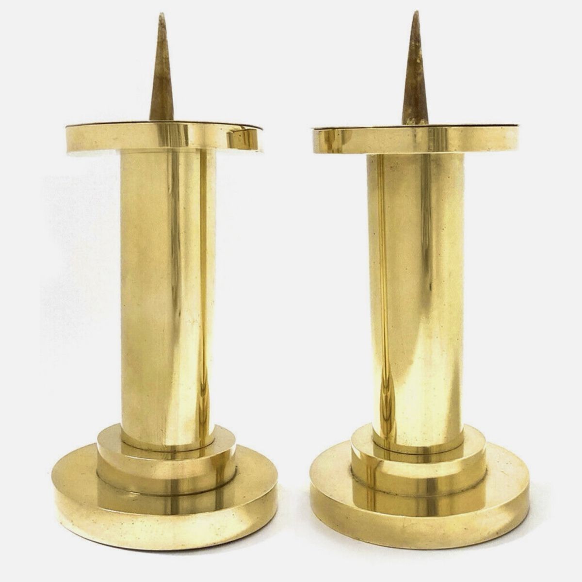 Bougeoirs: 2 grosse Kerzenständer aus Bronze oder Messing – D'occasion à Luzern par downtonabbey
