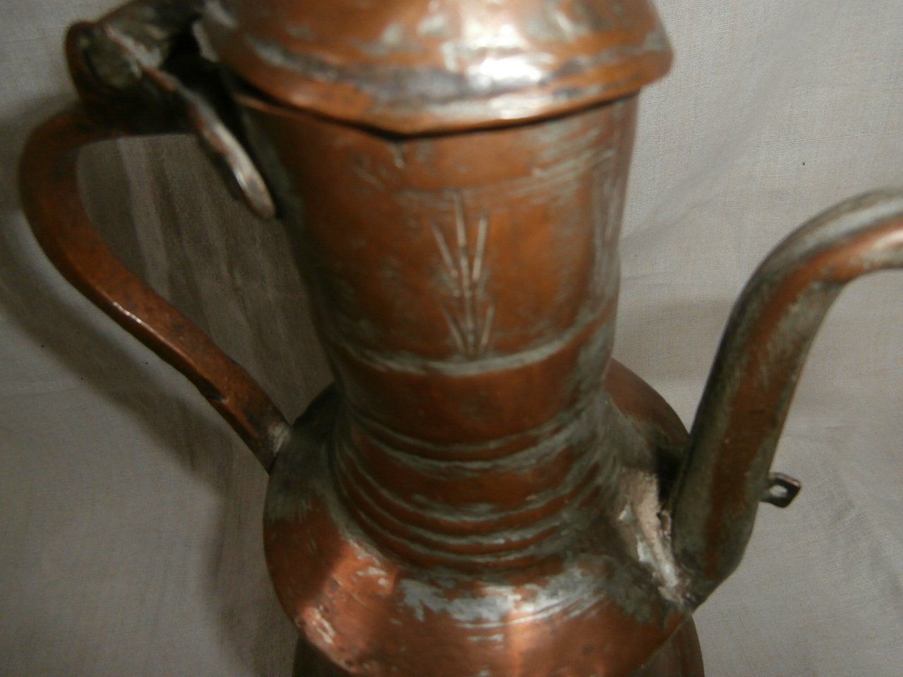 Karaffen: älterer Kupfer Krug mit Deckel – Gebraucht aus Rüschegg-Heubach von Ofen111 2