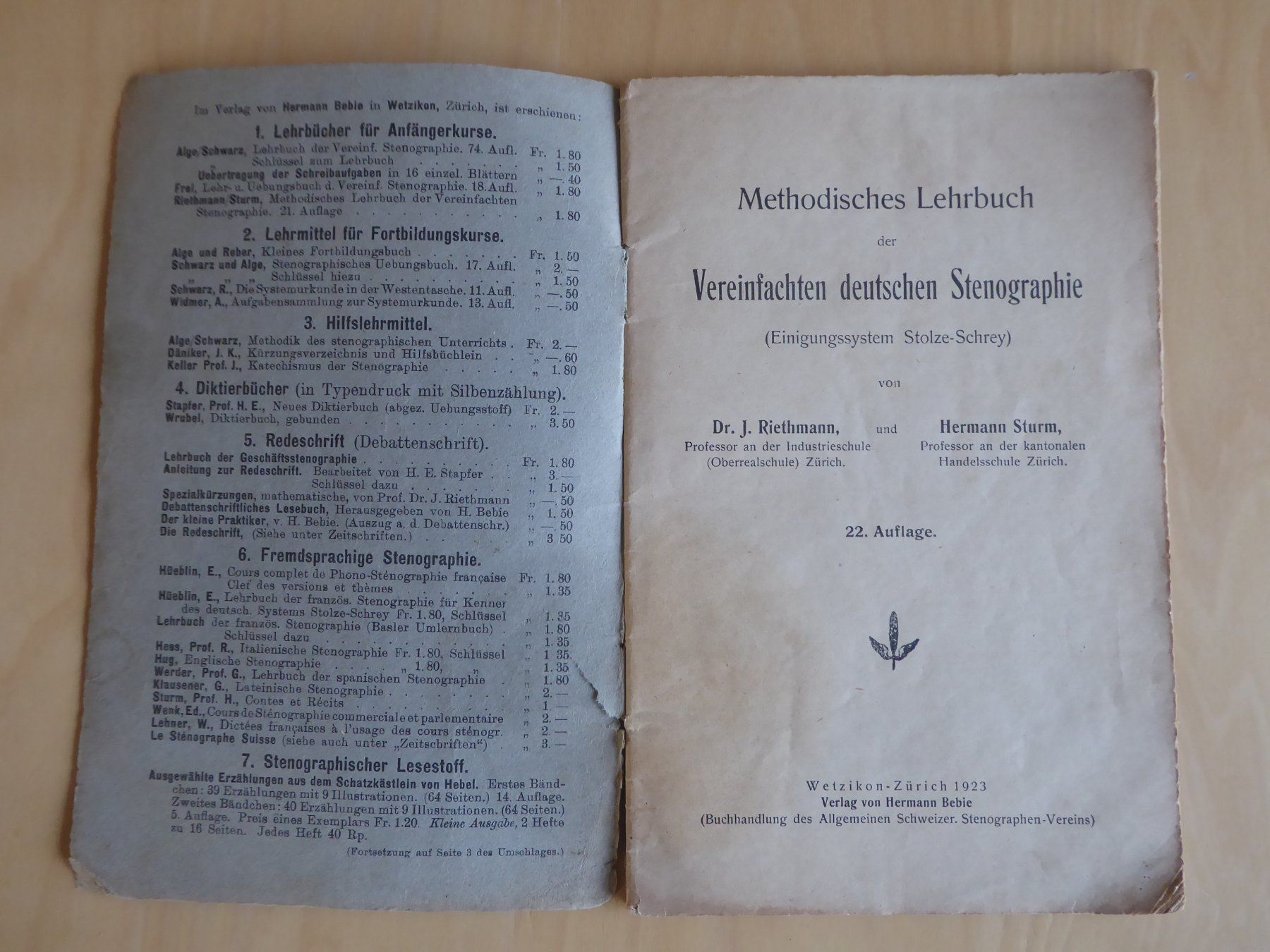 Libri: Methodisches Lehrbuch der Vereinfachten Stenographie – Usato da Aadorf venduto da Dragonfisch 1