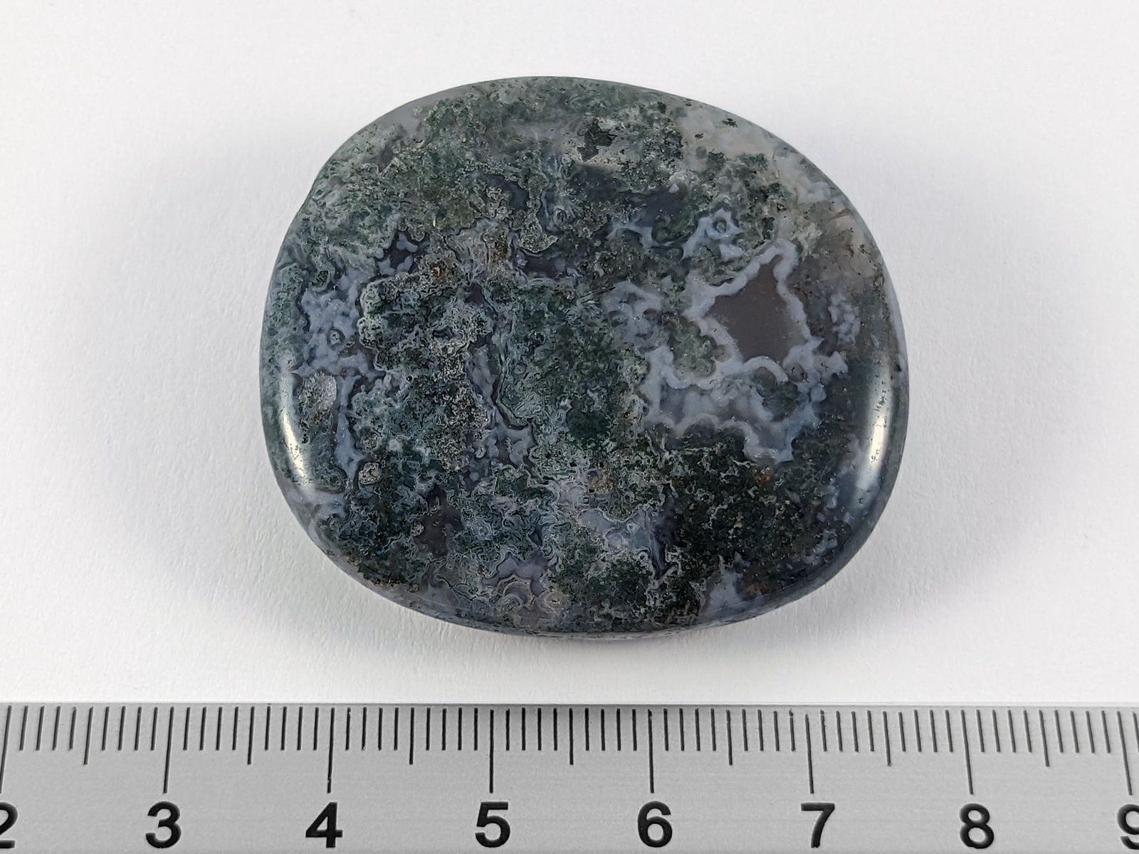 Mineralien & Heilsteine: Moosachat Handschmeichler 4,2cm – Neu und originalverpackt aus Meilen von  1