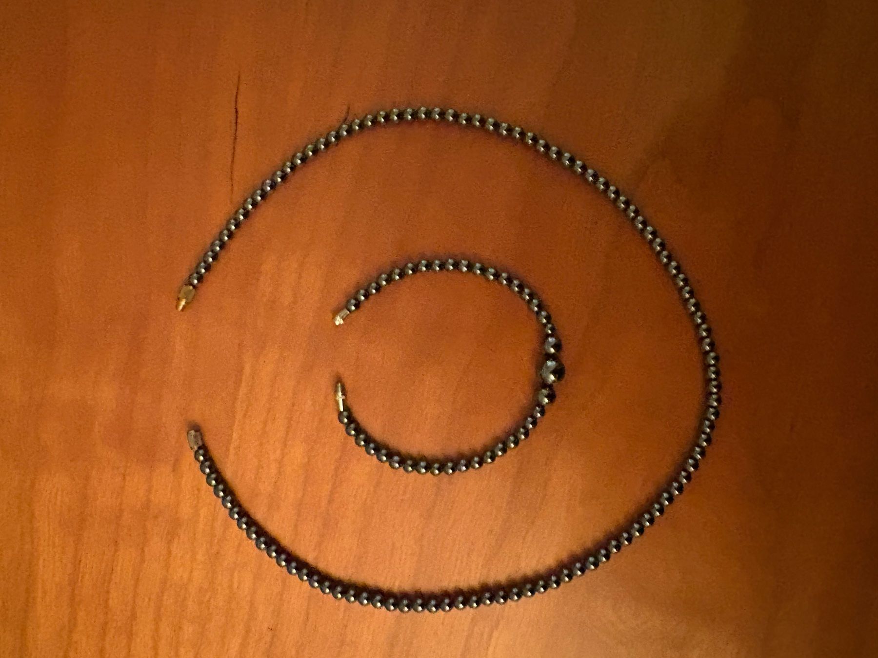 Sonstiger Schmuck: Halskette und Armband, anthrazit – Gebraucht aus Luzern von Roger3022 3