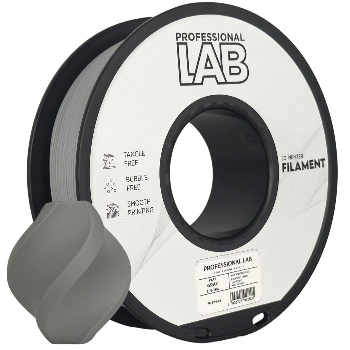 Stampanti 3D: PLA+ Filament Grau , 1.75 mm, 1 kg, – Nuovo e nell'imballaggio originale da Uffikon venduto da DisimaTec