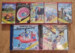 7 Globi Hörspiele Schweizerdeutsch MC Kassette + CDs