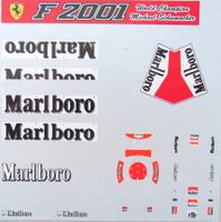 Decalsatz Ferrari F1 2001 Michael Schumacher