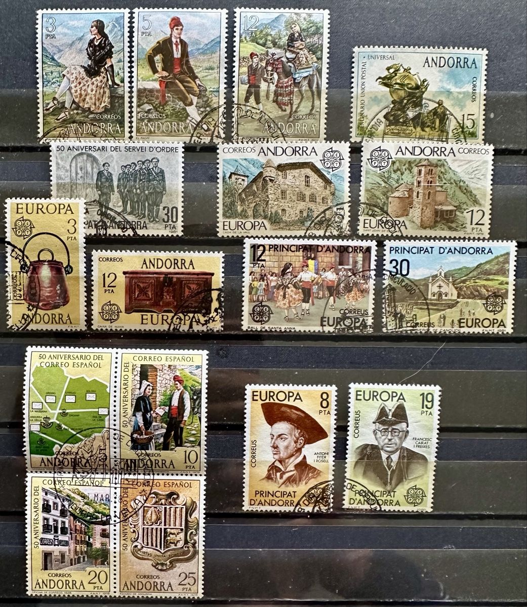 Alle Briefmarken: Spanisch Andorra – Gebraucht aus Duebendorf von Fczfanrobi