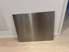 Magnettafel Edelstahl gebürstet 50x40cm guter Zustand