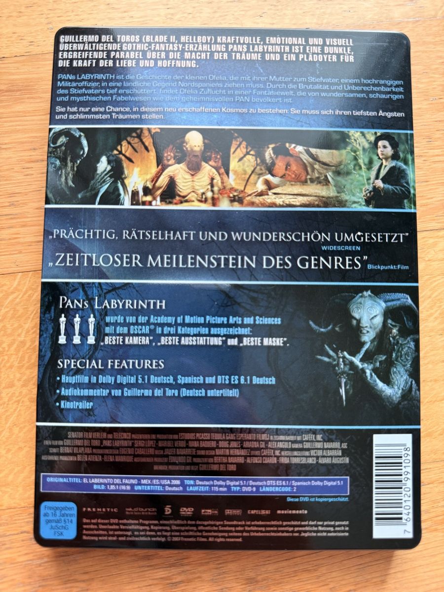 Alle DVDs: Pans Labyrinth - DVD Steelbook – Gebraucht aus Kölliken von nerdorado 1