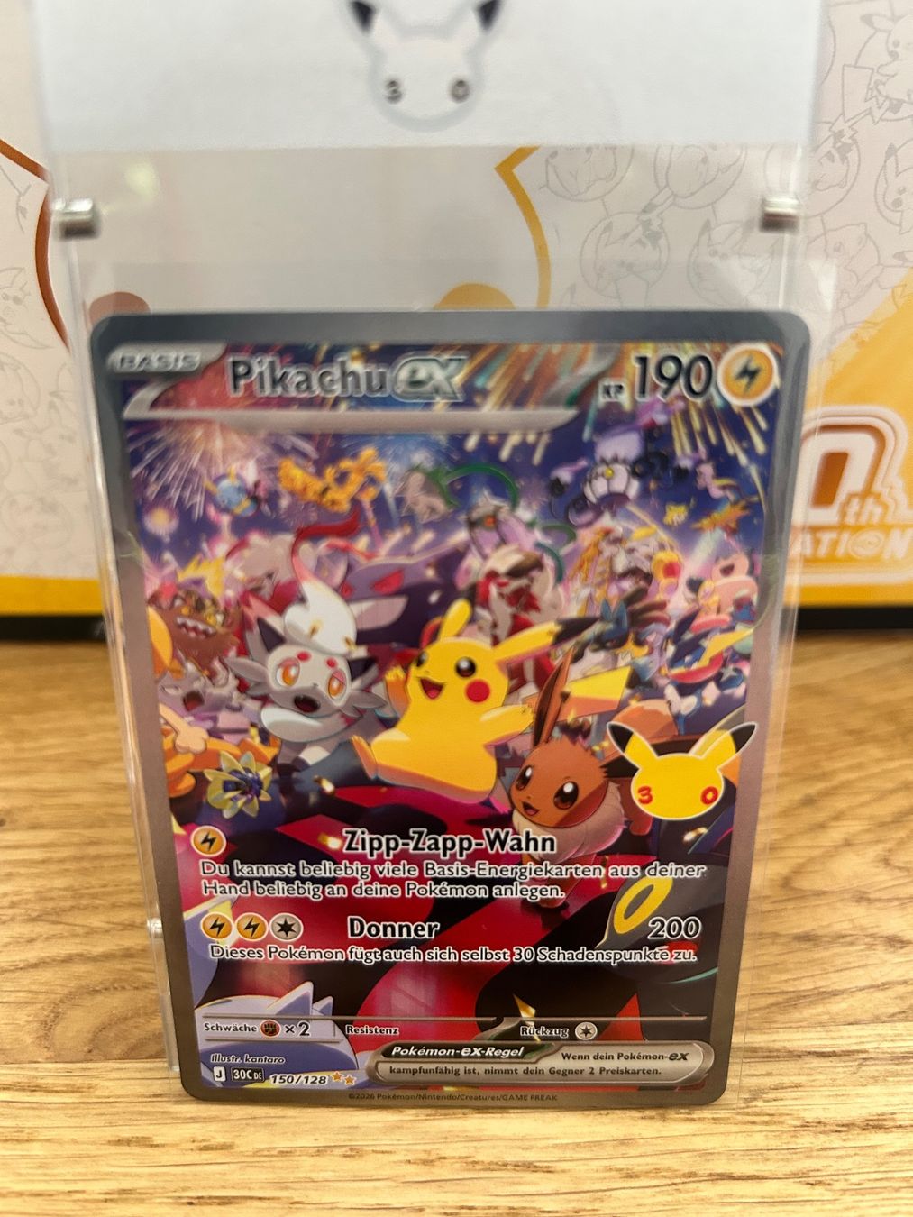 Pokémon Carte collezionabili: Pokémon 30th Pikachu Ex 150/128 – Usato da Volketswil venduto da kri_mp95