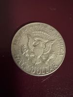 Demi-dollar US, une pièce en argent(40%) , bon état