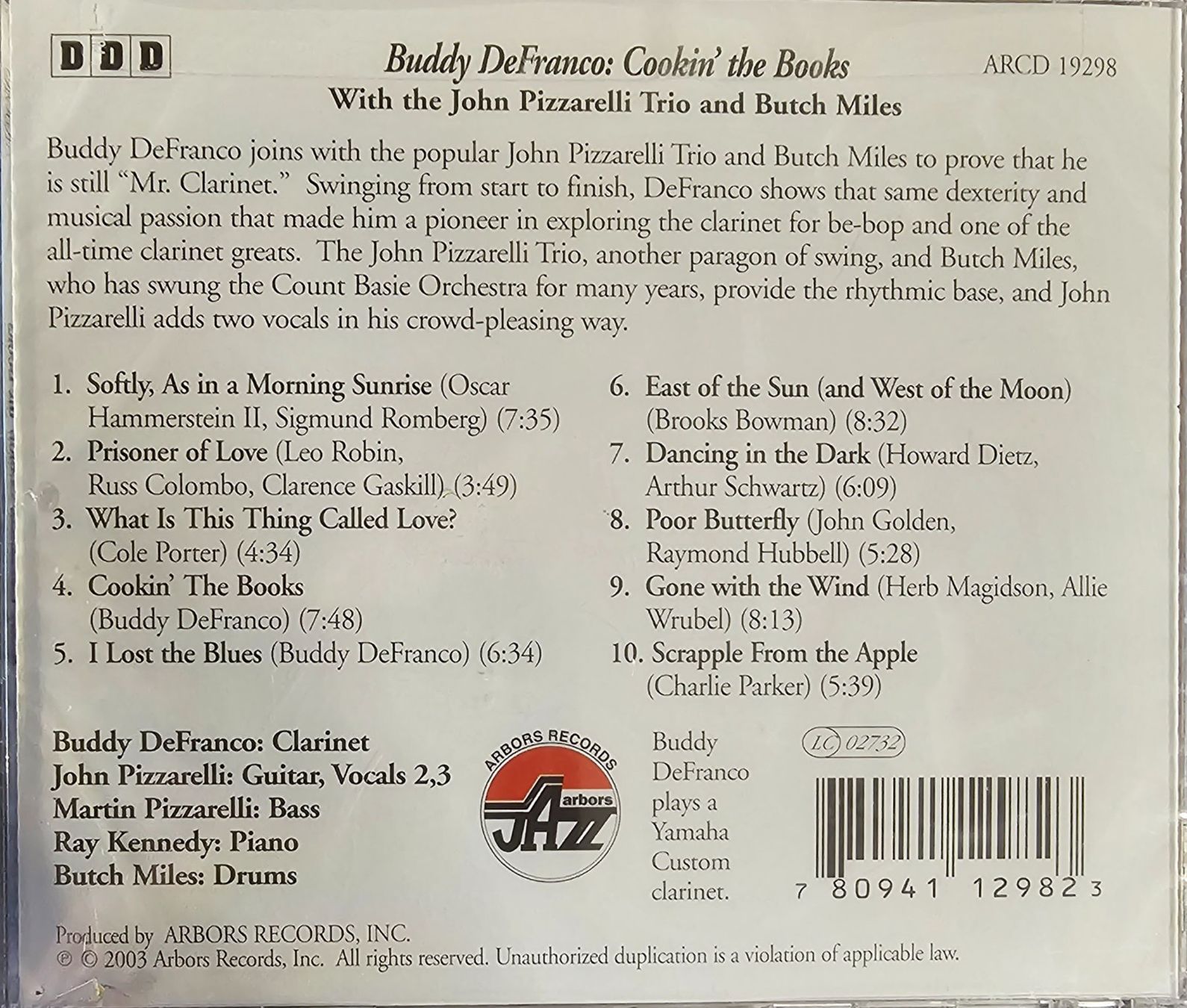 CD: Buddy DeFranco - Cookin' The Books – Nuovo e nell'imballaggio originale da Wahlen b. Laufen venduto da Cg10 1