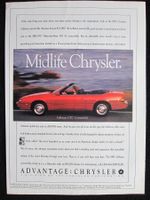 RAR Chrysler Le Baron LeBaron Werbeanzeige USA 1993