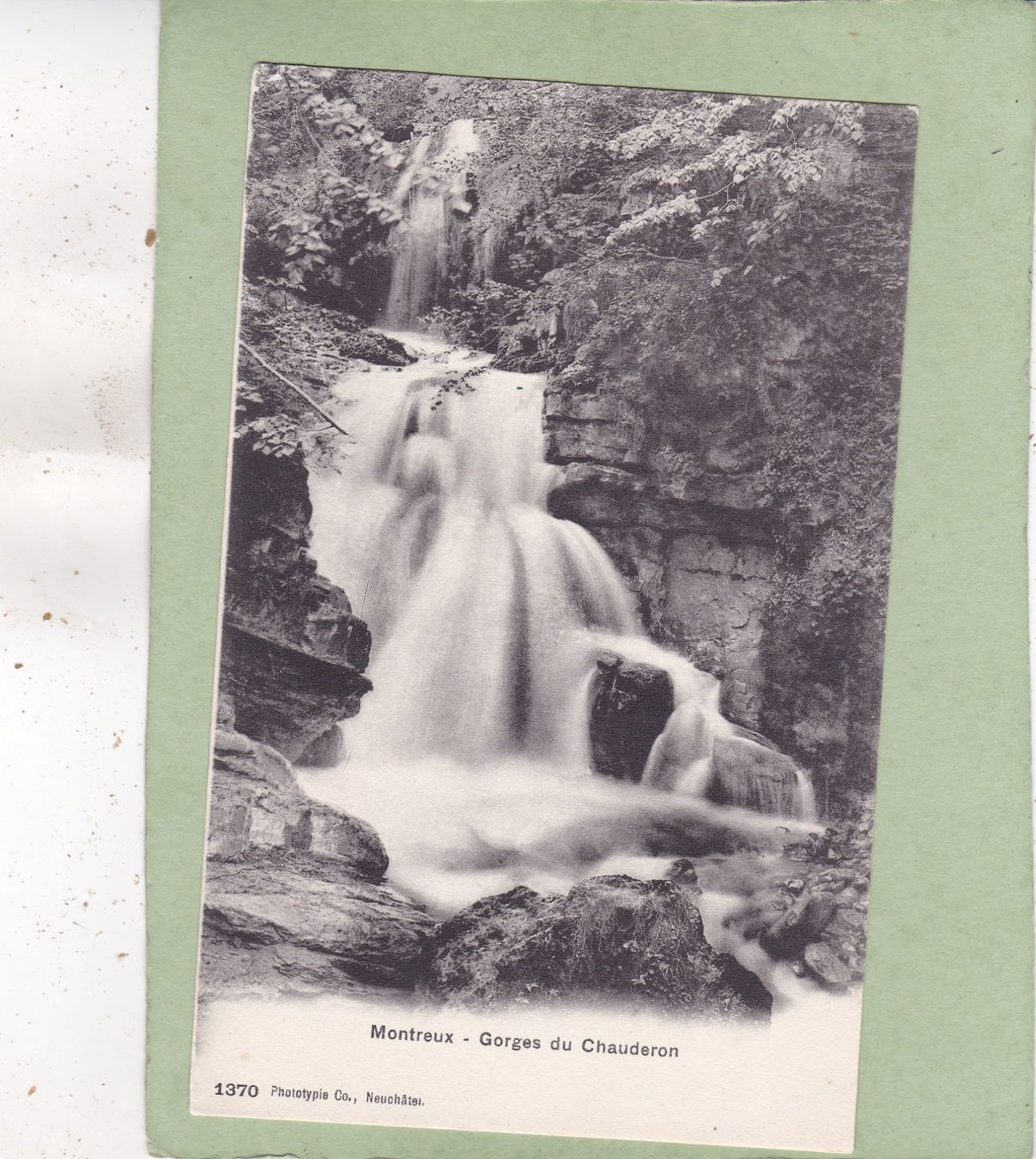 Cartoline postali: Montreux Gorges du Chauderon 1906 – Usato da Herisau venduto da Lisegrat2008