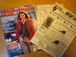 Neue Mode 09/1989 idées tricot / mode femmes rondelettes