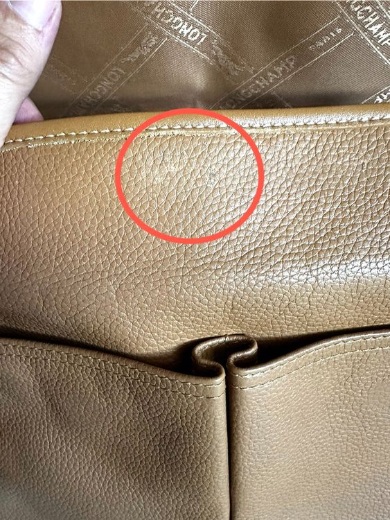 Longchamp Sac bandoulière beige camel vintage (Gebraucht) in