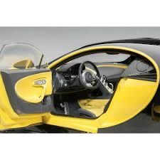 Bugatti Modellini d'auto: BUGATTI CHIRON 2017 GELB/SCHWARZ 1:18 AUTOART – Nuovo e nell'imballaggio originale da Suhr venduto da Moebelsiralfred 2