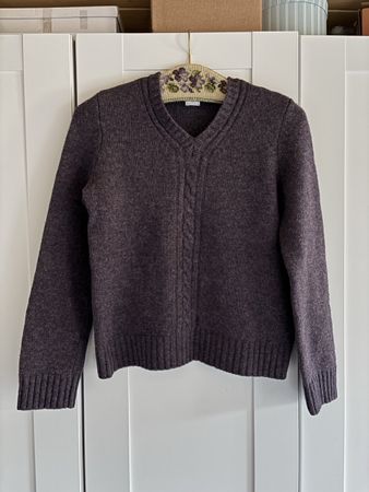 DKNY, V-Neck Pullover in Violett, Grösse S
