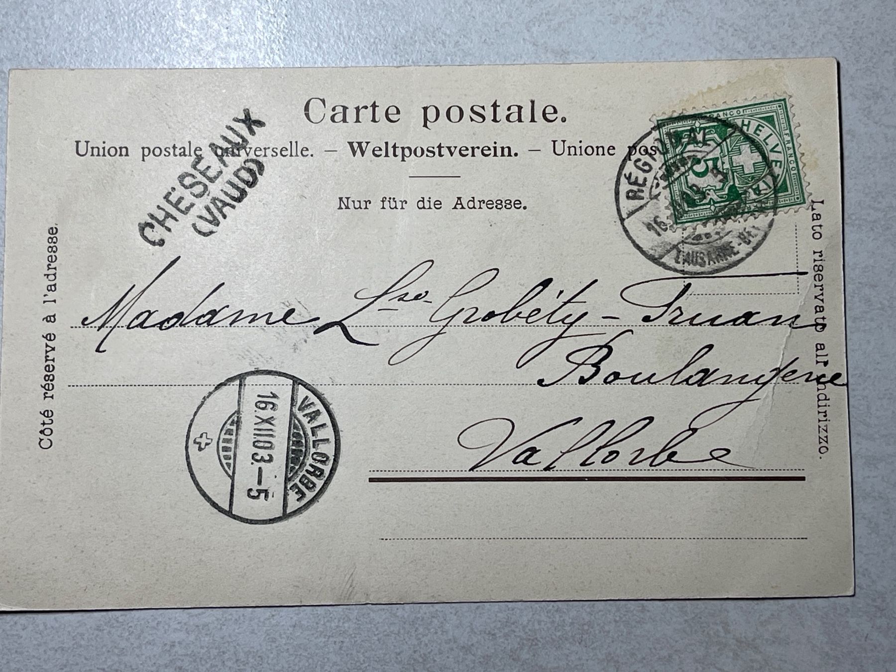 Cartoline postali: Alte Ansichtskarte Lausanne Hotel des Postes, – Usato da Strengelbach venduto da Aschatan5 1