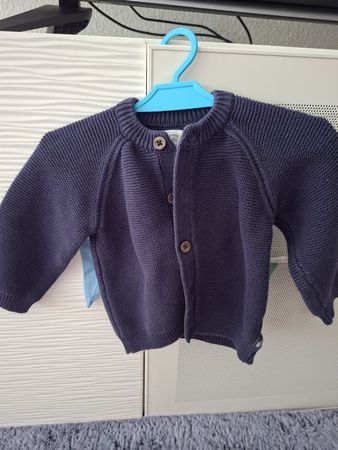Strickjacke Baby Gr. 80 Dunkelblau